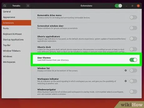 Ubuntu 35 -те тақырыптарды орнатыңыз