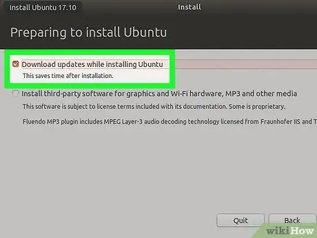 Įdiekite „Ubuntu Linux“13 veiksmas