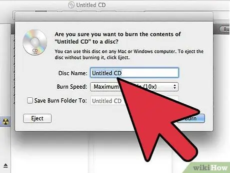 Mac OS X istifadə edərək CD yazın Adım 12