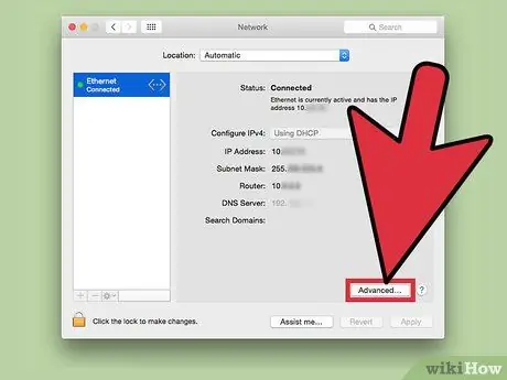 Pakeiskite IP adresą „Mac“sistemoje 4 veiksmas