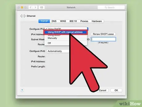 Pakeiskite IP adresą „Mac“6 veiksme