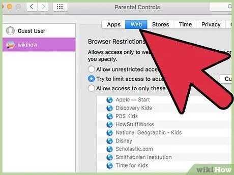 Ignorar os controles dos pais em um Mac - Etapa 7