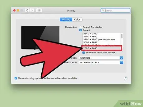 Change the Screen Resolution on a Mac Step 5