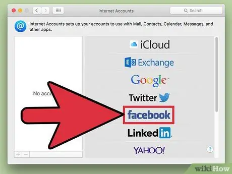 ম্যাক ধাপ 4 এ একটি ফেসবুক অ্যাকাউন্ট যোগ করুন