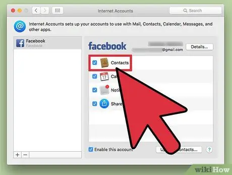 Dodajte Facebook račun na Mac Korak 8