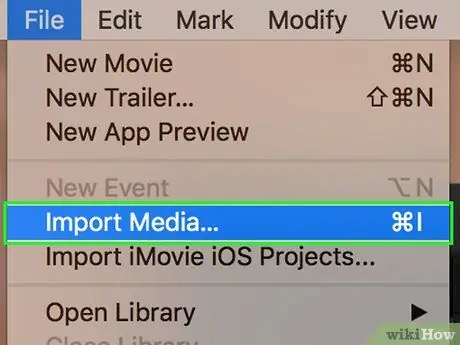 Afegiu un vídeo a l'iMovie Pas 4