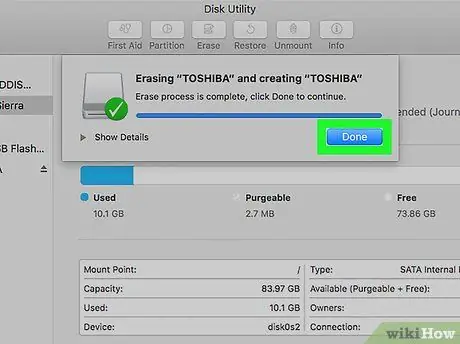 Formatoni USB në Mac Hapi 10