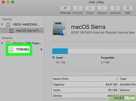 قم بتهيئة USB على Mac الخطوة 4