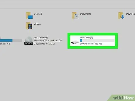 Patikrinkite USB atmintinės likusią atmintį 3 veiksmas