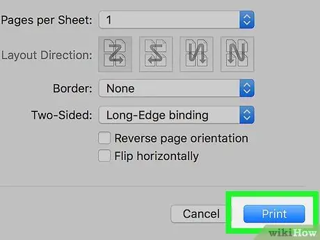 Kétoldalas nyomtatás Mac gépen 8. lépés