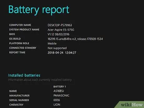 Vérifier la batterie de l'ordinateur portable Étape 7