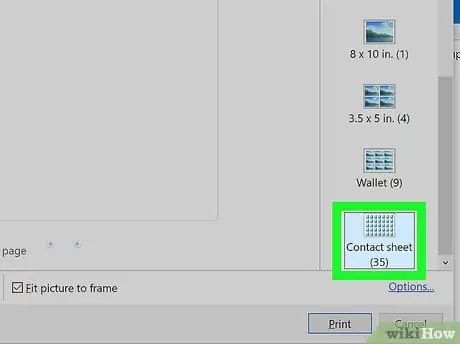 Udskriv flere billeder på en side på pc eller Mac Trin 5