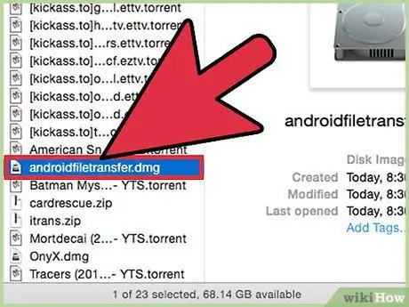 Mac -da Android 2 -də faylları idarə edin