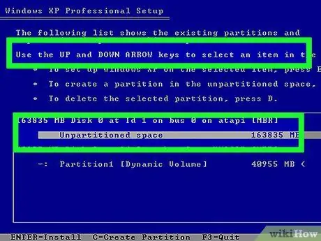 Omformater en PC som kjører Windows XP Trinn 12