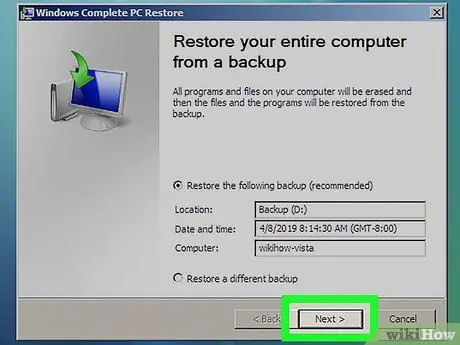 Réinitialiser Windows Vista Étape 18