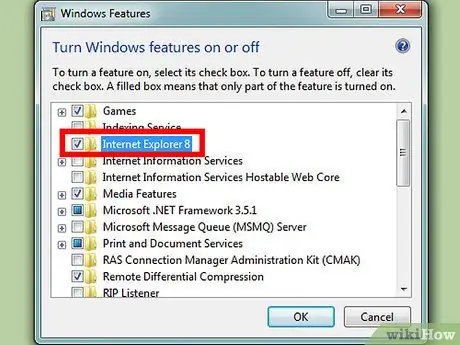 Disable Internet Explorer in Windows 7 Step 8