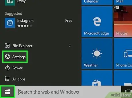 Windows 10 -da kompüterinizin adını dəyişdirin Addım 1