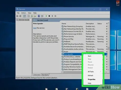 Esborreu la cua de la impressora al Windows Pas 19