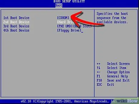 Reparació d'errors d'arrencada Pas 2