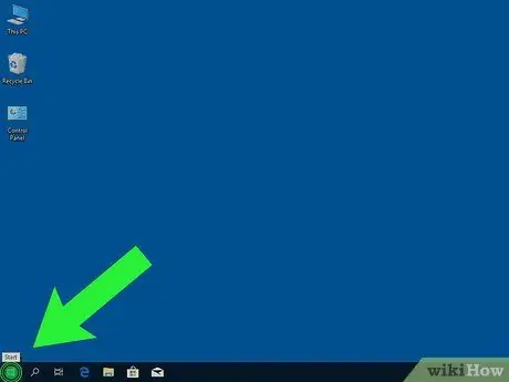 Idite na meni za pokretanje sistema Windows 1. korak