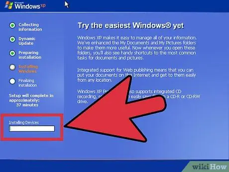 Naformátujte počítač a nainštalujte Windows XP SP3, krok 11