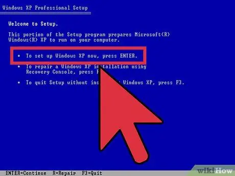 Format a PC and Install Windows XP SP3 Step 3