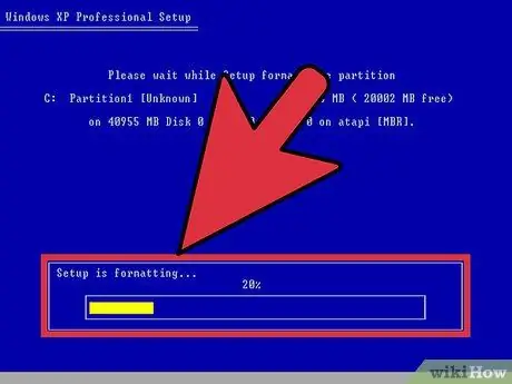 قم بتهيئة جهاز كمبيوتر وتثبيت Windows XP SP3 الخطوة 9