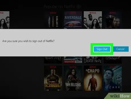 Odhláste sa z Netflixu v systéme Windows 8, krok 12