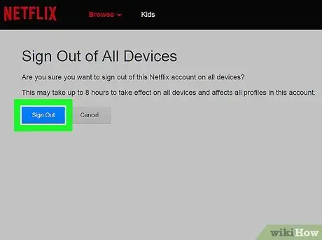 Odjavite se s Netflixa u sustavu Windows 8 Korak 4