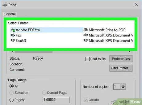 Ispis u PDF u sustavu Windows Korak 3