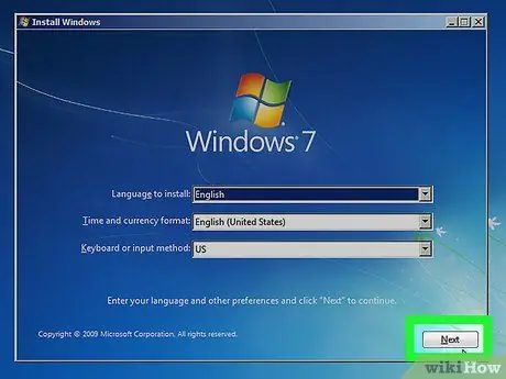 Installige Windows 7 (algajad) 10. samm