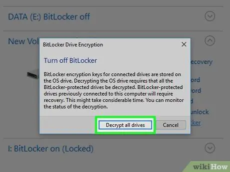 Vypnite nástroj BitLocker, krok 12