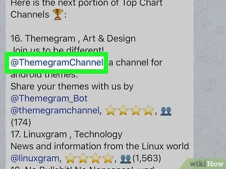 Найдите каналы Telegram на iPhone или iPad Шаг 7