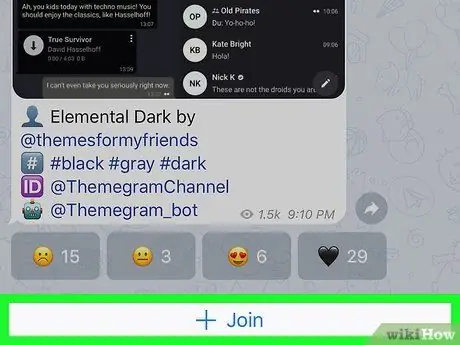 iPhone veya iPad Adım 8'de Telegram Kanallarını Bulun