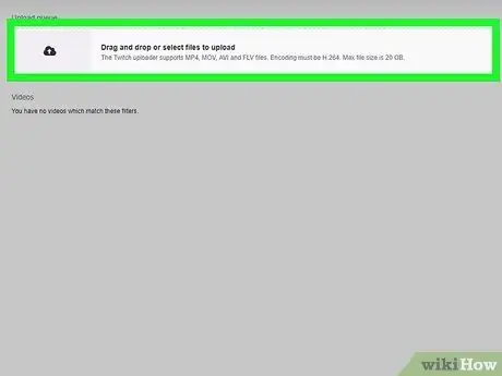 Загрузите видео на Twitch Шаг 4