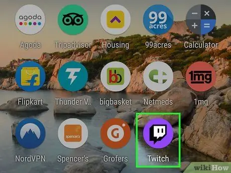 Podijelite Twitch Stream na Facebooku na Android -u Korak 1