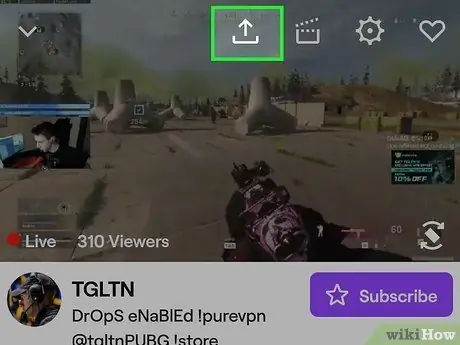 Compartiu un corrent de Twitch a Facebook a Android Pas 3