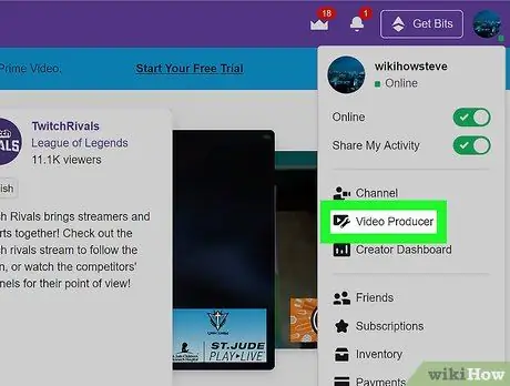 Suprimeix els vídeos de Twitch Pas 3