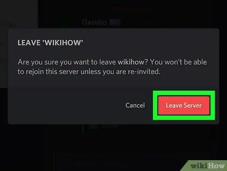 اترك خادم Discord على جهاز الكمبيوتر الشخصي أو جهاز Mac ، الخطوة 5