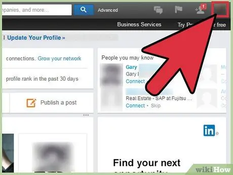 Sembunyikan Sambungan pada Linkedin Langkah 1