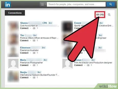 Linkedin Adım 10'da Bağlantıları Gizle