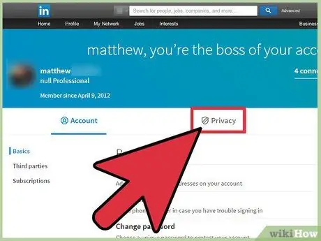 ซ่อนการเชื่อมต่อบน Linkedin ขั้นตอนที่ 4