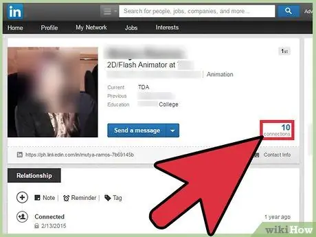 Versteek verbindings op Linkedin Stap 9