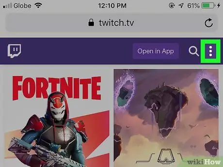 Znížte oneskorenie Twitch Stream na iPhone alebo iPad Krok 2