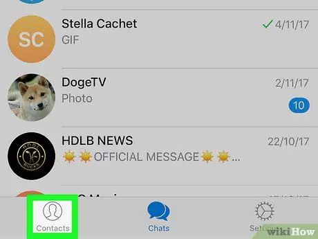 Ondoa Anwani za Telegram kwenye iPhone au iPad Hatua ya 2