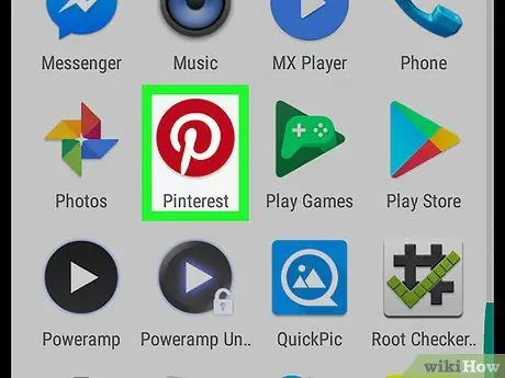 Συνδεθείτε στο Pinterest στο Android Βήμα 1