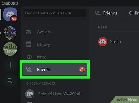 Dodajte prijatelje na Discord 3. korak