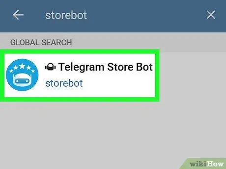 Dodajte Telegram Bota v Android 4. korak