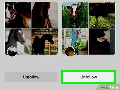 Unfollow Pinboards on Pinterest Step 5