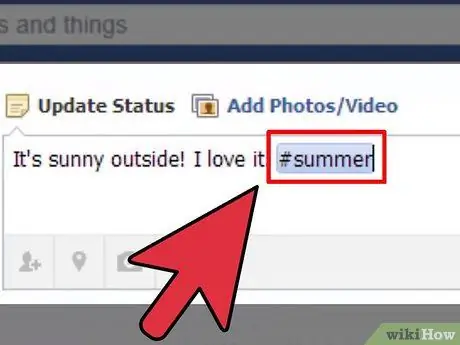 Hashtag on Facebook Step 4